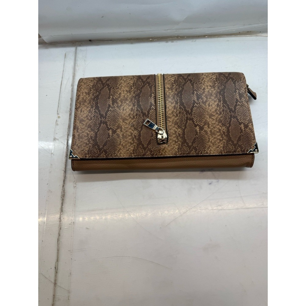 Snake Skin Print Clutch Purse(COME WITH STRAP)